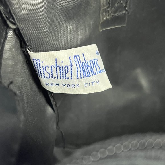 Vintage Superstar Mischief Makers Blue Bear Bag Tote Retro 10.5" x 4" x 8.5" NYC - Picture 8 of 11